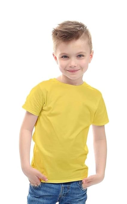 Boy's Regular Fit T-Shirt  Plain Casual Wear Round Neck Premium Cotton Kids T-Shirts Full Sleeve Round Neck for Boys and Girls