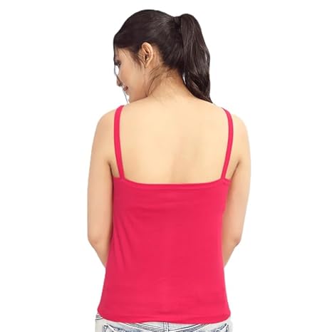 Prithvi® Rose Slip for Girls & Women's/Camisole - Pack of 3# Multicolour # Premium Wear # Colour May Vary #