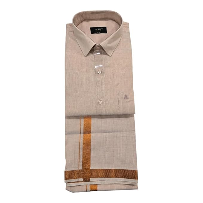 Combo of Shirt and Dhoti | Traditional Wedding Set for Men  | Full Sleeve Dhoti Shirt Set