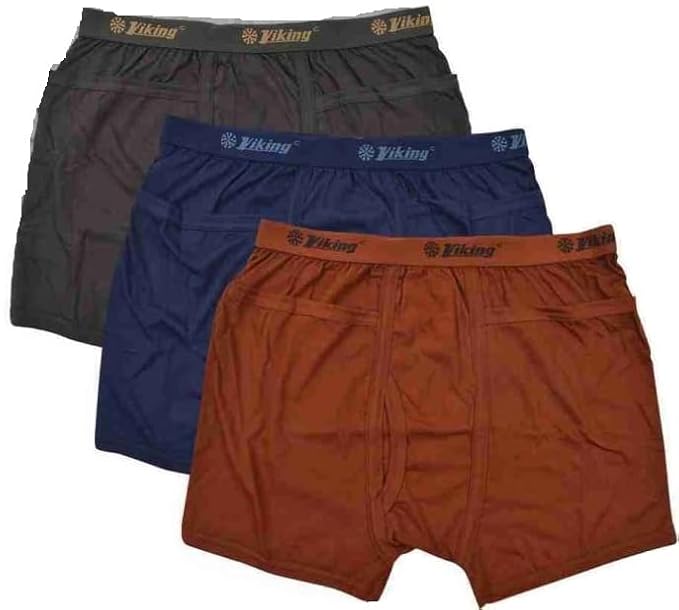 VIKING Men's Cotton Trunks (Pack of 3)