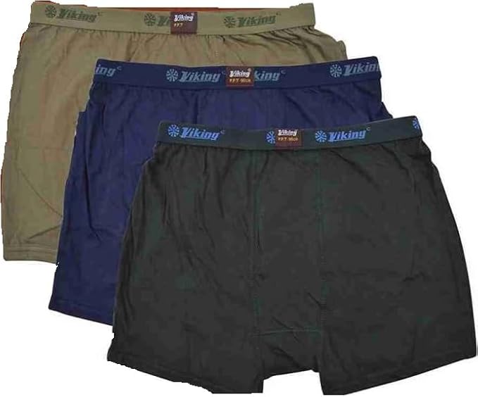 VIKING Men's Cotton Trunks (Pack of 3)