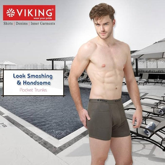 VIKING Men's Cotton Trunks, Pack of 4 (Multicolor & Assorted)