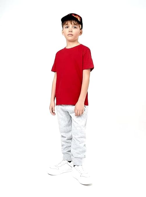 Boy's Regular Fit T-Shirt  Plain Casual Wear Round Neck Premium Cotton Kids T-Shirts Full Sleeve Round Neck for Boys and Girls