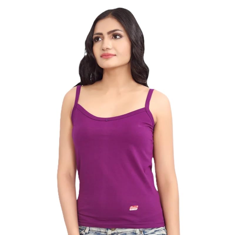 Prithvi® Rose Slip for Girls & Women's/Camisole - Pack of 3# Multicolour # Premium Wear # Colour May Vary #