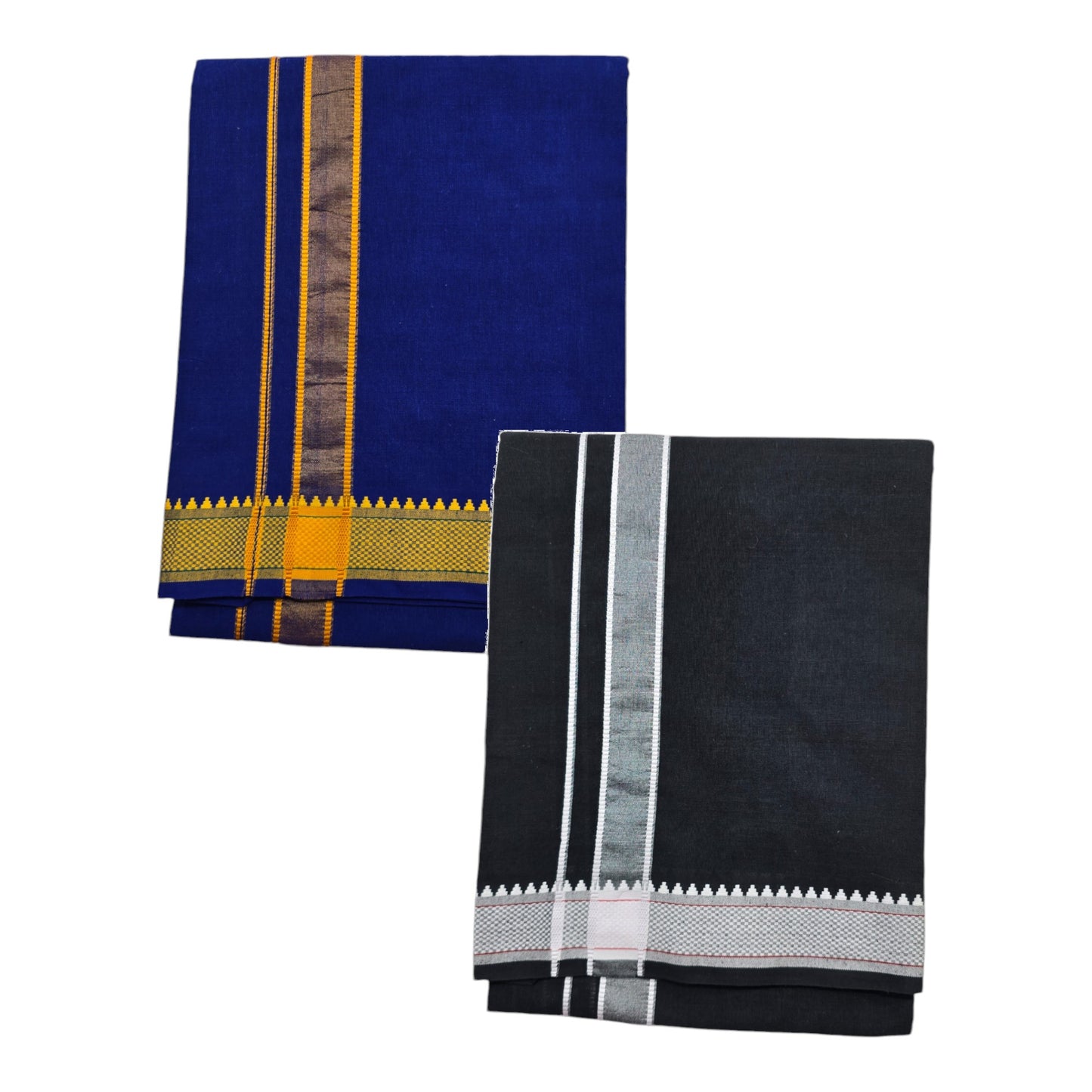 Mens Colour Dhoti with Matching Towel | Color Single Dhoti + Matching Towel | Swamy Veshti Dhoti & Towel Set | Kerala Sabarimala Ayyappa Dhoties