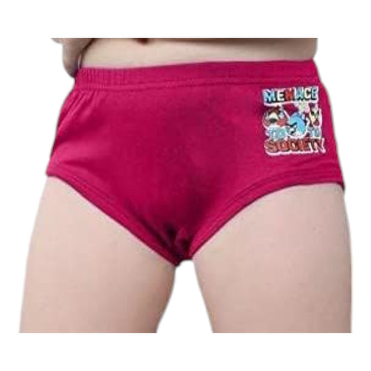 Girls Inner Elastic IE Brief Jetty (Pack of 6) Colour May Vary