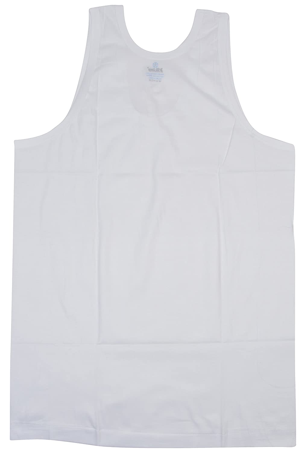 Viking Men's Cotton RN Vest (Pack of 1) - White Colour