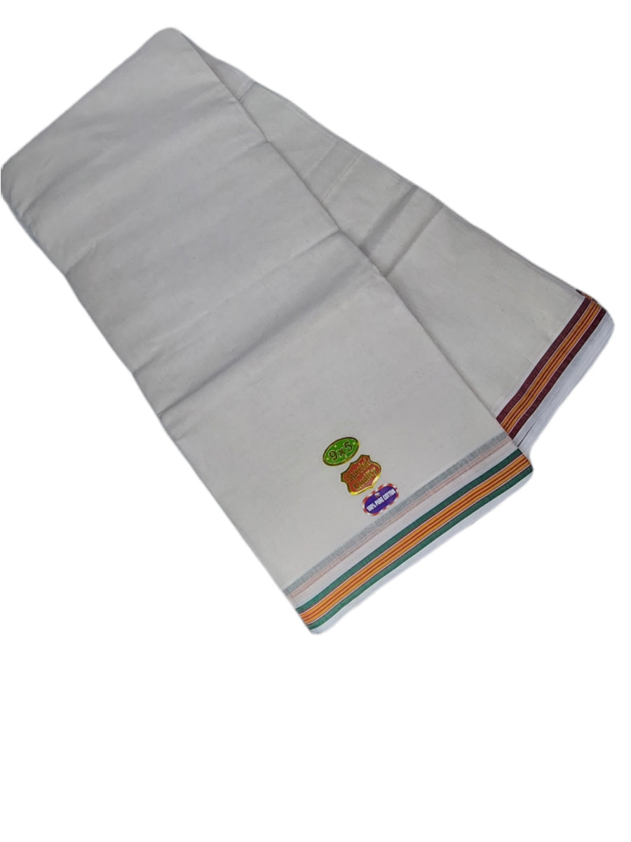 Gundanchi colour Fancy Border Dhoti & Towel set [9*5]