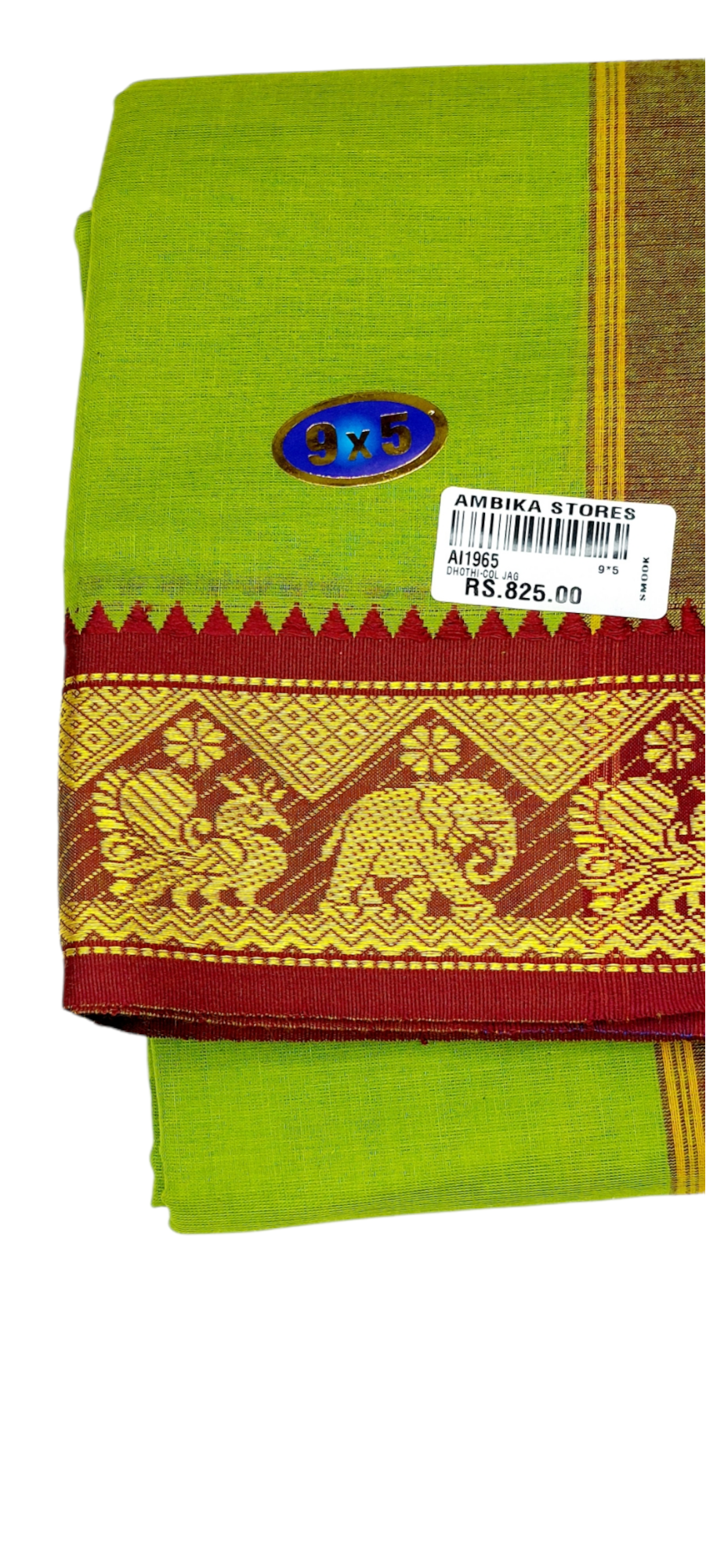 Cotton Mens Panjakejam Colour Dhoti With Fancy Border &amp; Towel set [9 X 5]